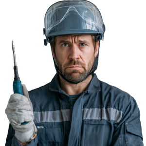 Frustrated Electrician Vinyl Car Decal Sticker – Waterproof & UV-Resistant 3.4133333333333336"