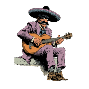 Friendly Mexican Gangster Vinyl Car Decal Sticker – Waterproof & UV-Resistant 6.826666666666667"