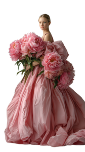 Bridal Peony Girl Vinyl Car Decal Sticker – Waterproof & UV-Resistant 4.8533333333333335"