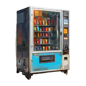 Vending Machine Postcard Vinyl Car Decal Sticker – Waterproof & UV-Resistant 3.4133333333333336"