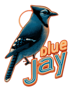 Blue Jay Neon Vinyl Car Decal Sticker – Waterproof & UV-Resistant 4.0"