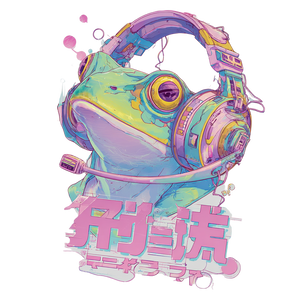 Cyberpunk Frog Logo Vinyl Car Decal Sticker – Waterproof & UV-Resistant 3.4133333333333336"