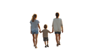 Sunset Family Walk V3 Vinyl Car Decal Sticker – Waterproof & UV-Resistant 2.72"