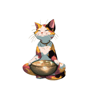Hippie Cat Musician Vinyl Car Decal Sticker – Waterproof & UV-Resistant 6.826666666666667"