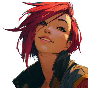 Cyberpunk Redhead V6 Vinyl Car Decal Sticker – Waterproof & UV-Resistant 3.4133333333333336"