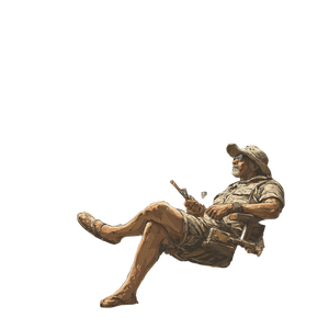 Relaxed Military Operator Vinyl Car Decal Sticker – Waterproof & UV-Resistant 3.4133333333333336"