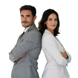 Business Duo Portrait Vinyl Car Decal Sticker – Waterproof & UV-Resistant 3.4133333333333336"