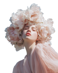 Ethereal Floral Model V2 Vinyl Car Decal Sticker – Waterproof & UV-Resistant 8.0"