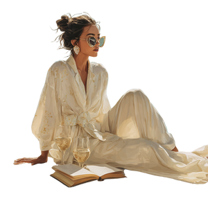 Stylish Yacht Woman Vinyl Car Decal Sticker – Waterproof & UV-Resistant 3.4133333333333336"