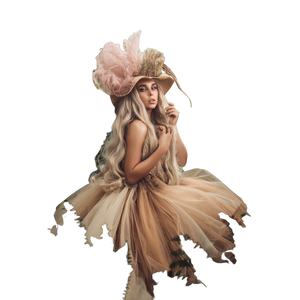 Ethereal Forest Princess Vinyl Car Decal Sticker – Waterproof & UV-Resistant 3.4133333333333336"