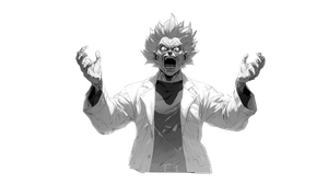 Mad Chemist Art Vinyl Car Decal Sticker – Waterproof & UV-Resistant 2.72"