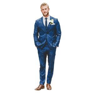 Handsome Blonde Groom Vinyl Car Decal Sticker – Waterproof & UV-Resistant 3.4133333333333336"