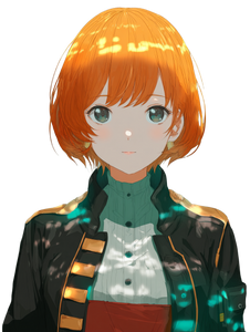 Orange-Haired Anime Woman Vinyl Car Decal Sticker – Waterproof & UV-Resistant 8.213333333333333" Orange-Haired Anime Woman Vinyl Car Decal Sticker – Waterproof & UV-Resistant 8.213333333333333"