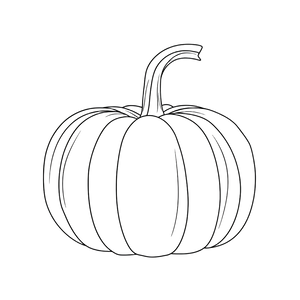 Cartoon Pumpkin Outline Vinyl Car Decal Sticker – Waterproof & UV-Resistant 6.826666666666667"