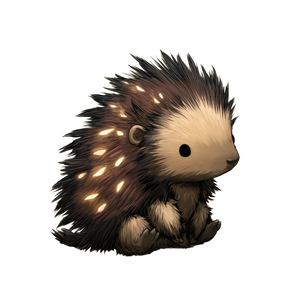 Kawai Porcupine Vinyl Car Decal Sticker – Waterproof & UV-Resistant 6.826666666666667"