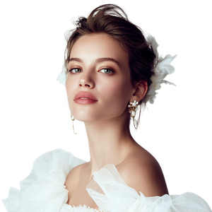 Elegant Bride Portrait V10 Vinyl Car Decal Sticker – Waterproof & UV-Resistant 3.4133333333333336"