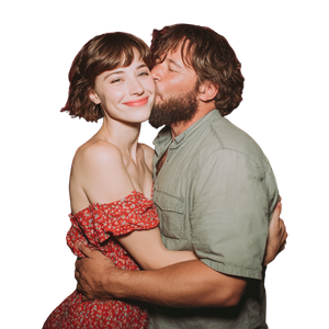 Romantic Photobooth Moment Vinyl Car Decal Sticker – Waterproof & UV-Resistant 3.4133333333333336"