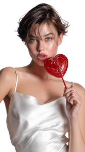 Elegant Lollipop Portrait Vinyl Car Decal Sticker – Waterproof & UV-Resistant 4.8533333333333335"