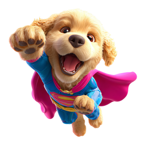 Super Pup Vinyl Car Decal Sticker – Waterproof & UV-Resistant 3.4133333333333336"