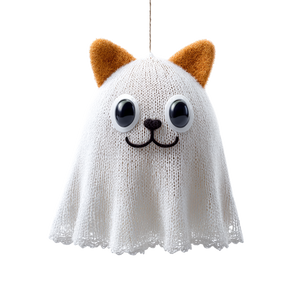 Cute Cat Ghost V2 Vinyl Car Decal Sticker – Waterproof & UV-Resistant 3.4133333333333336"