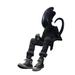 Stylish Xenomorph Vinyl Car Decal Sticker – Waterproof & UV-Resistant 3.4133333333333336"