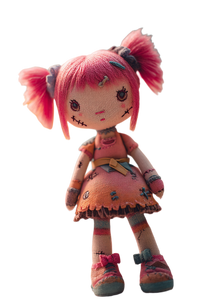Cute Anime Doll V2 Vinyl Car Decal Sticker – Waterproof & UV-Resistant 4.4