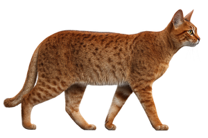 Brown Cat Walking Vinyl Car Decal Sticker – Waterproof & UV-Resistant 2.986666666666667"