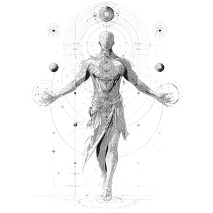 Cosmic Juggler Vinyl Car Decal Sticker – Waterproof & UV-Resistant 3.4133333333333336"