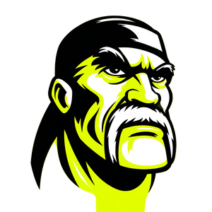 Dynamic Hulk Hogan Vinyl Car Decal Sticker – Waterproof & UV-Resistant 3.4133333333333336"