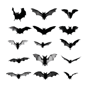 Bat Silhouettes V2 Vinyl Car Decal Sticker – Waterproof & UV-Resistant 3.4133333333333336"