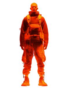 Thermal Techwear Warrior Vinyl Car Decal Sticker – Waterproof & UV-Resistant 8.213333333333333"