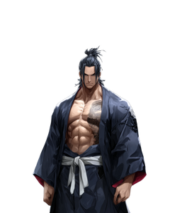 Yakuza Kimono Character Vinyl Car Decal Sticker – Waterproof & UV-Resistant 8.0"