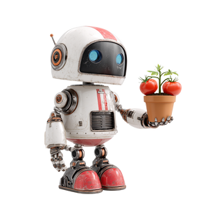 Robot Gardener V4 Vinyl Car Decal Sticker – Waterproof & UV-Resistant 6.826666666666667"