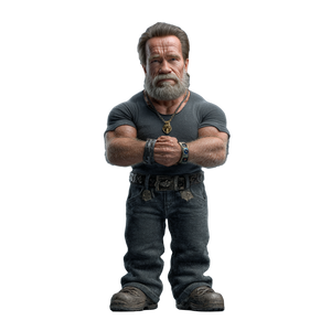 Dwarf Schwarzenegger Vinyl Car Decal Sticker – Waterproof & UV-Resistant 3.4133333333333336"