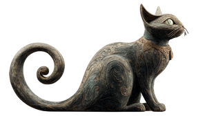 Clever Cat Sitting Vinyl Car Decal Sticker – Waterproof & UV-Resistant 5.4
