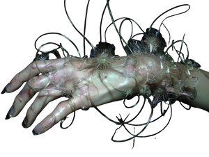 Surreal Biomechanical Vines Vinyl Car Decal Sticker – Waterproof & UV-Resistant 6.1866666666666665"