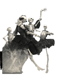 Spectral Skeletal Dancers Vinyl Car Decal Sticker – Waterproof & UV-Resistant 4.1066666666666665"