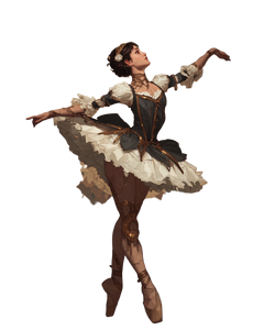 Steampunk Ballerina Vinyl Car Decal Sticker – Waterproof & UV-Resistant 4.0"