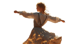 Dancing Country Girl Vinyl Car Decal Sticker – Waterproof & UV-Resistant 2.72"