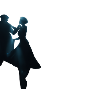 Elegant Dancing Silhouettes Vinyl Car Decal Sticker – Waterproof & UV-Resistant 3.4133333333333336"