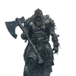 Norse Barbarian Warrior V2 Vinyl Car Decal Sticker – Waterproof & UV-Resistant 3.4133333333333336"