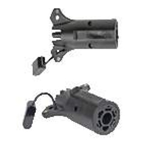 Pollak 7-Way Blade To 4 Flat Adapter | Non-Corrosive Nylon Shell | Tow Campers or Boat Trailers Without Electric Brakes