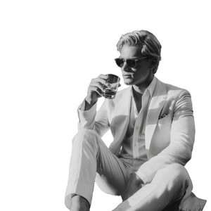 Elegant Blonde Man V2 Vinyl Car Decal Sticker – Waterproof & UV-Resistant 3.4133333333333336"