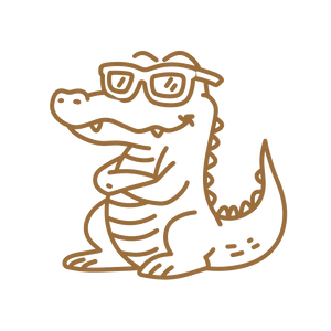 Cute Alligator Sticker Vinyl Car Decal Sticker – Waterproof & UV-Resistant 6.826666666666667"