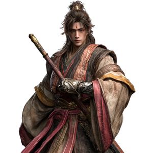 Elegant Swordsman Vinyl Car Decal Sticker – Waterproof & UV-Resistant 6.826666666666667"
