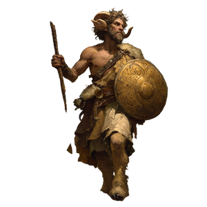Heroic Satyr Vinyl Car Decal Sticker – Waterproof & UV-Resistant 3.4133333333333336"
