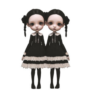 Gothic Twin Children Vinyl Car Decal Sticker – Waterproof & UV-Resistant 3.4133333333333336" Gothic Twin Children Vinyl Car Decal Sticker – Waterproof & UV-Resistant 3.4133333333333336"