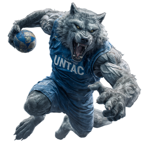 Wolf Handball Player Vinyl Car Decal Sticker – Waterproof & UV-Resistant 3.4133333333333336"