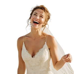 Joyful Bride Vinyl Car Decal Sticker – Waterproof & UV-Resistant 6.826666666666667"