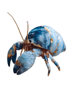 Gemstone Hermit Crab Vinyl Car Decal Sticker – Waterproof & UV-Resistant 4.1066666666666665"